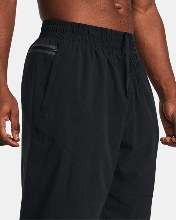 Men's UA Unstoppable Vent Crop Pants, Black, pdpMainDesktop image number 3
